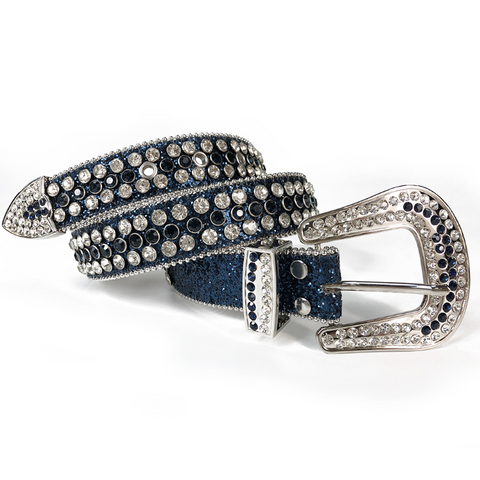 Drip Belt - Dark Blue-Accessories - Belts-Streetwear-Society-Aesthetic-Clothing-Accessories