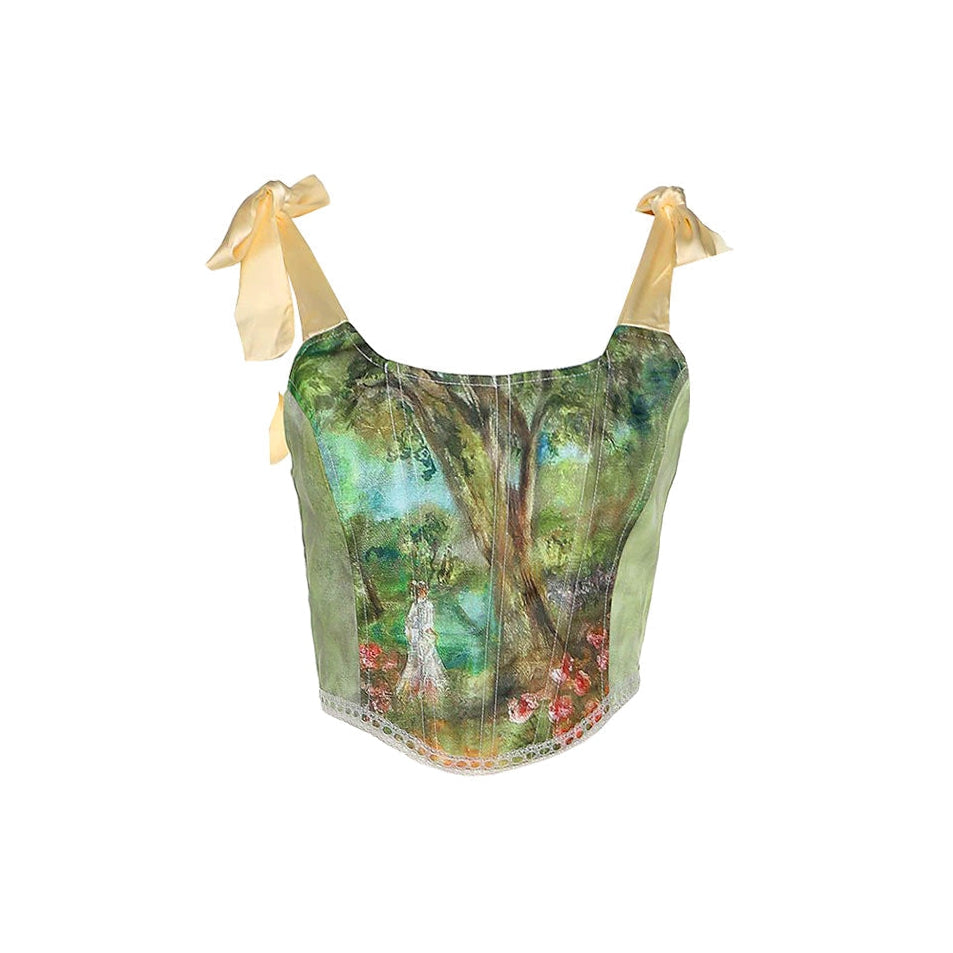 Forest Fairy Corset Top-Tops-streetwear-society-aesthetic-clothes