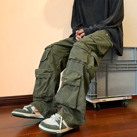 Pantaloni cargo multitasche Streetwear Society - Stile streetwear vintage