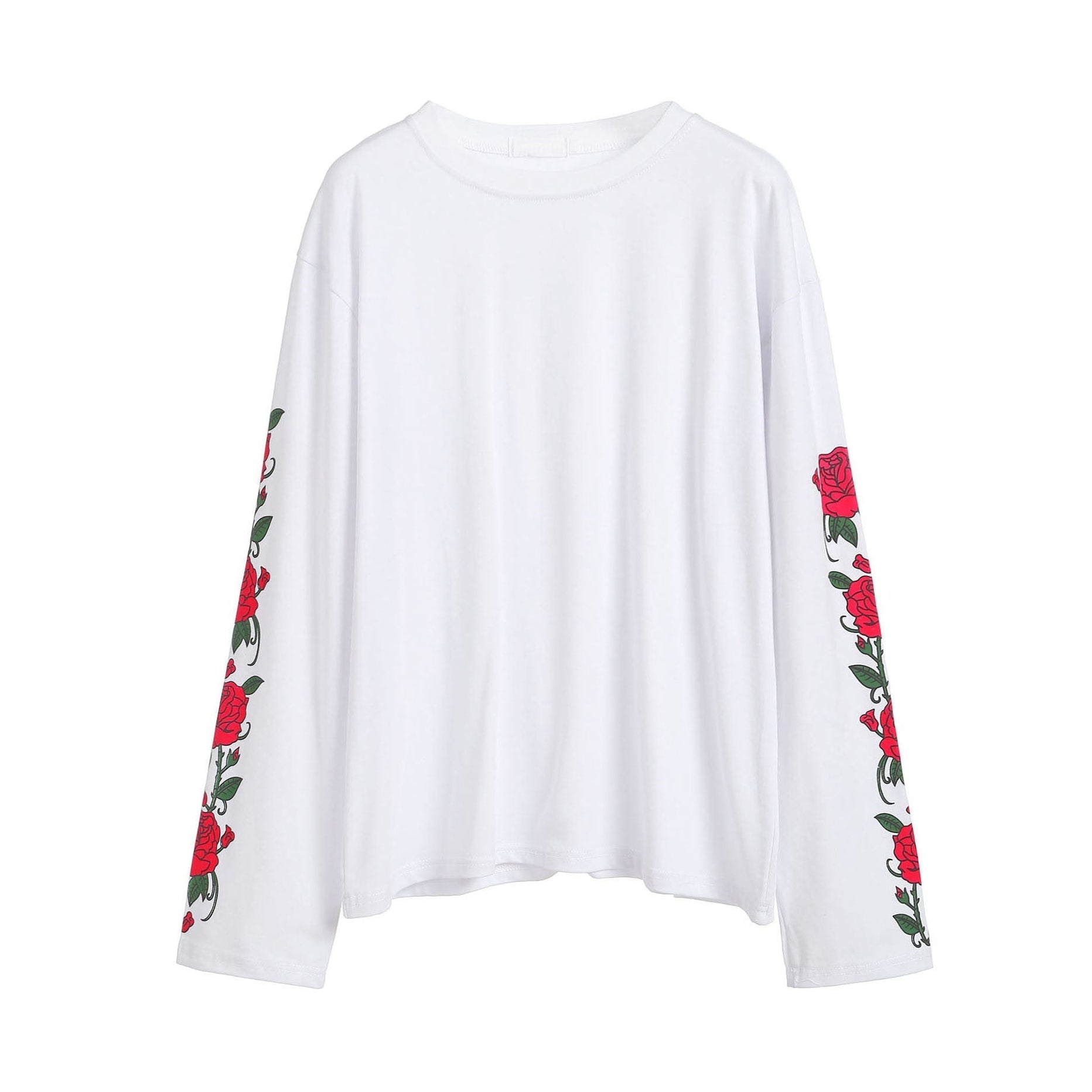 Rose Long Sleeve T-Shirt-T-Shirts-streetwear-society-aesthetic-clothes