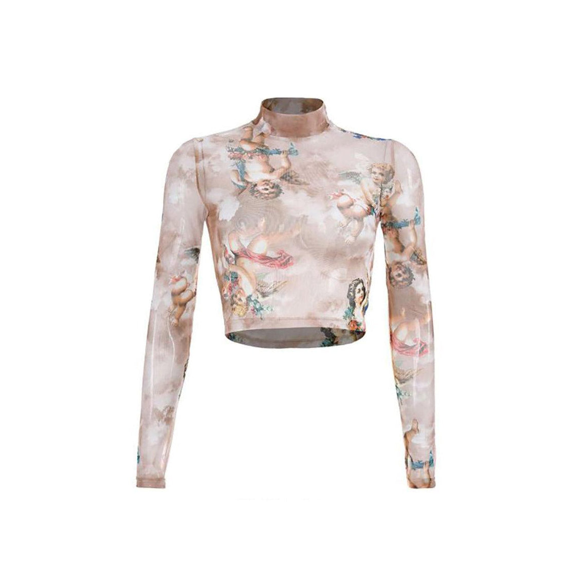 Taupe Angel Top-Tops-streetwear-society-aesthetic-clothes