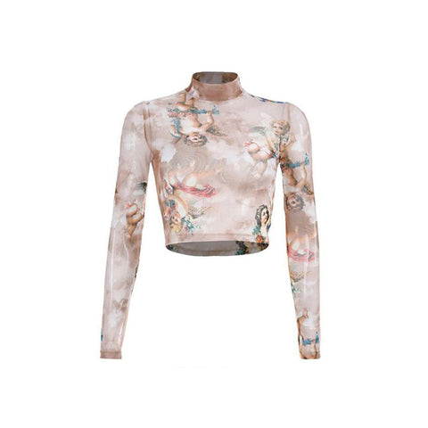 Taupe Angel Top-Tops-streetwear-society-aesthetic-clothes