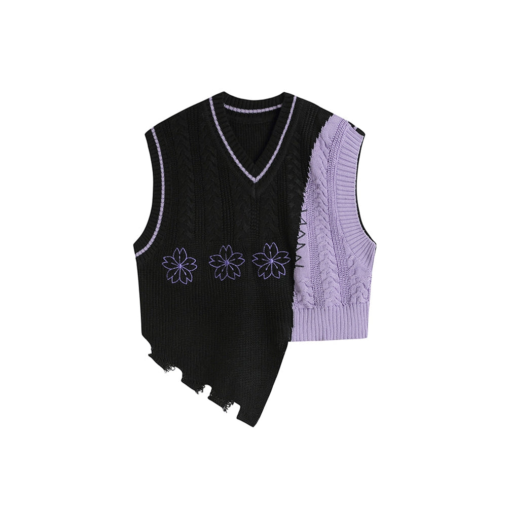 Teenage Drama Knit Vest-Vest-streetwear-society-aesthetic-clothes